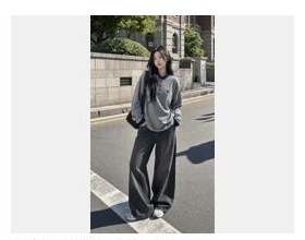 AI 생성 여성 모델 야외 착장